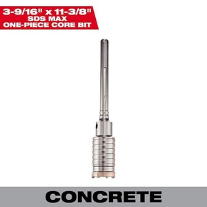 lot 84 image: Milwaukee 3-916 in. x 11-38 in. SDS-MAX Core Bit