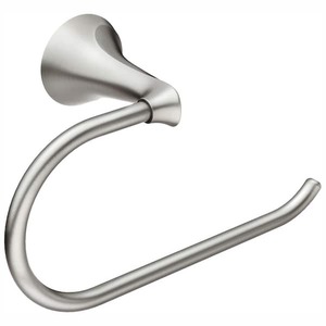 lot 192 image: (3) New MOEN Darcy Single Post Toilet Paper Holder with Press and Mark in Brushed Nickel