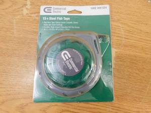 lot 197 image: Commercial Electric 15 ft. Mini Cable Snake Fish Tape