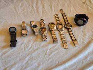 lot 70 image: Lot of Watches including Casio Illuminator, Acola Indiglo, and Other Quartz Models