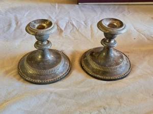 lot 90 image: Pair of International Silver Company Candle Holders