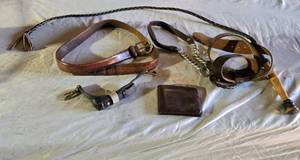lot 127 image: Leather Belts, Wallet