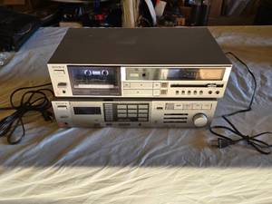 lot 155 image: Sony STR-VX350 Receiver and TC-FX320 Tapecorder