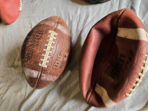 lot 198 image: Lot of Two Vintage Footballs