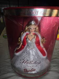 lot 267 image: Barbie 2001 Holiday Celebration Doll