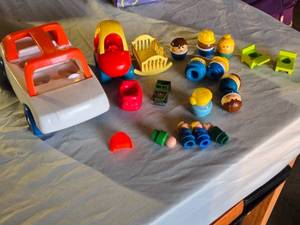 lot 275 image: Little Tikes and Fisher-Price Toy Vehicles and Figures Set