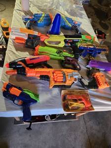 lot 298 image: Denim Handbag with Rainbow Strap, Doll Outfit, and Assorted Toys