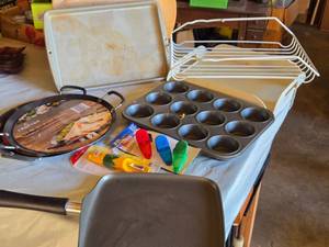 lot 311 image: Crofton 11 Comal, Muffin Pan, and Kitchen Accessories