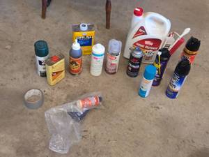 lot 349 image: Lot of Household Chemical Products including Ortho Home Defense Insect Killer, Klean Strip Brush Cleaner, and Krylon Clear Varnish