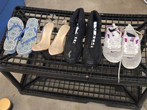 lot 366 image: Nike Shoes and Assorted Footwear, Including Sandals and Heels Ranging in Size 6.5 - 8