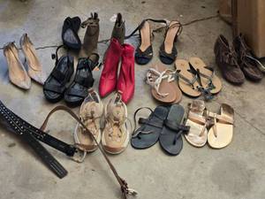 lot 369 image: Lot of Shoes and Belts Including Various Styles and Brands Various Sizes