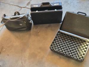 lot 408 image: American Tourister Travel Bag, Briefcase, and Hard Case with Foam Insert