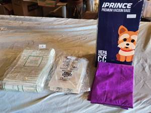 lot 409 image: Sears Kenmore and Dirt Devil Vacuum Bags with iPrince HEPA Filtration Bag