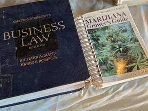 lot 447 image: Lot of Books Including Deluxe Marijuana Growers Guide, Cookbooks, and Business Law by Richard A. Mann and Barry S. Roberts