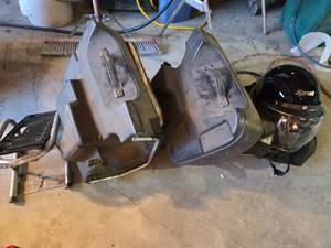 lot 463 image: BMW GS850G Motorcycle Saddle Bags, Sprint Helmet and More