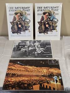 lot 473 image: Vintage Art and Music Poster Collection including Norman Rockwell Saturday Evening Post Covers, Crook Bros Photo, and Bluegrass Concert Poster