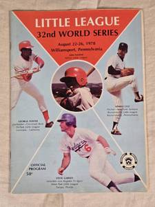 lot 513 image: Little League 32nd World Series Program 1978 Official Program