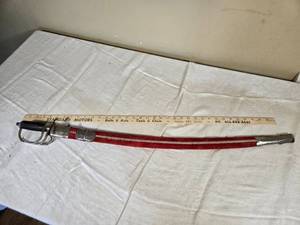 lot 520 image: Antique Sword with Red Velvet Scabbard