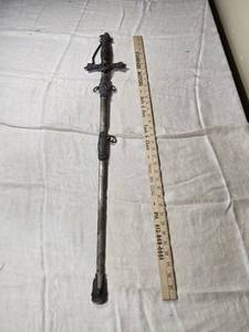 lot 522 image: Antique Knights Of Pythias Ceremonial FCB Sword with Eagle and Sheath