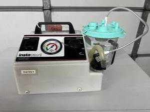 lot 36 image: Aeros Instruments Instavac II Suction Pump Aspirator - Quiet Oil-Less Diaphragm Pump, Adjustable Vacuum, Disposable Overflow Trap - Great Condition