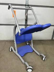 lot 39 image: Arjo NTA1000 Stedy Patient Transfer Sit-To-Stand Aid - Easy Toileting Hygiene Access, Ergonomic Support for Eye-Level Caregiver Assistance - Good Condition with Wear &amp Tear From Regular Use