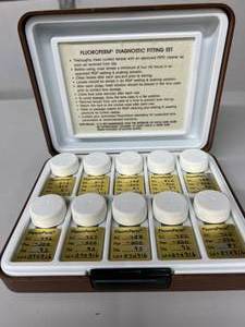 lot 68 image: MSRP $2,000 Paragon FluoroPerm� RGP Diagnostic Fitting Set  Rigid Gas Permeable Contact Lens Trial Kit with Labeled Base Curves, Powers &amp Diameters, Professional Optometry  Ophthalmology Clinical Use