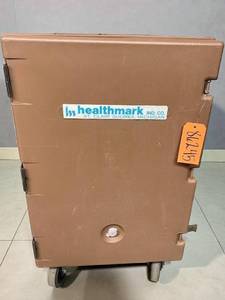 lot 40 image: MSRP $3,500 Healthmark Insulated Sealed Medical Transport Cabinet Cart, Temperature-Stable Insulated Design, Sealed Door with Drain Port, Heavy-Duty Casters