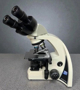 lot 49 image: WOW MSRP $2400 LW Scientific I-4 Infinity Medical Grade Laboratory Power Lighted Binocular Microscope with 4 Objectives - Great Working Condition