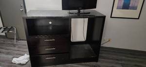 lot 22 image: Huge Three-Drawer Cupboard with Heavy-Duty Granite Tile (Dimensions 60L x 24W x 45H)