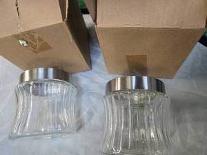 lot 60 image: Lot of 2 Kitchen Storage Containers  Jars (NEW)