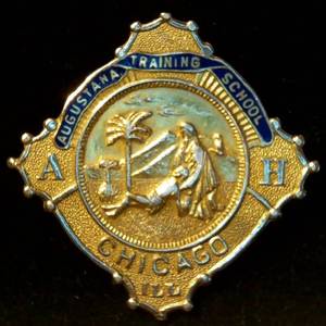 lot 2 image: 1 of 1, 1933 14k Gold Nurses Pin, Uniquely Inscribed, Rare, 6.93g  58% Fine, .129 OzT AGW