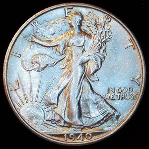 lot 29 image: AUAU 1940-S Walking Liberty Half Dollar, Original Surfaces wNear Full Luster