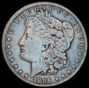 lot 61 image: Semi Key FF 1896-S Morgan Silver Dollar, Original Surfaces
