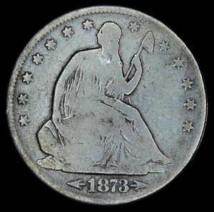lot 65 image: 1873-S Seated Half Dollar, Arrows, G, Original Surfaces