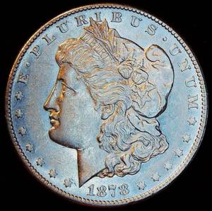 lot 69 image: AU 1878-S Morgan Silver Dollar, details
