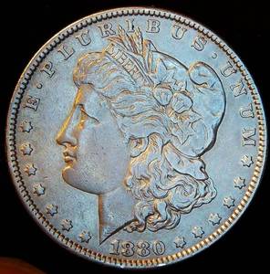 lot 70 image: VF 1880-P Morgan Silver Dollar