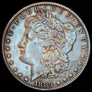 lot 71 image: VF 1883-P Morgan Silver Dollar, Original Surfaces