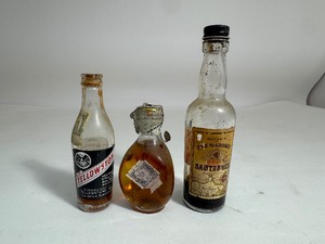 lot 66 image: Vintage mini Liquor Bottles