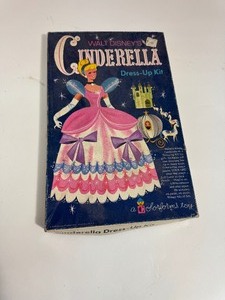 lot 16 image: Vintage 1960s Walt Disneys Cinderella Colorforms Dress-Up Kit