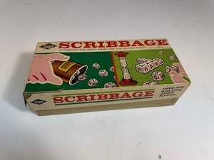lot 36 image: Vintage Scribbage 1963 Wood Game