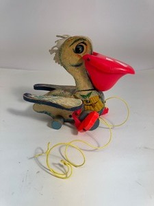 lot 40 image: Vintage-1961--Fisher Price-Big Bill Pelican Pull Toy