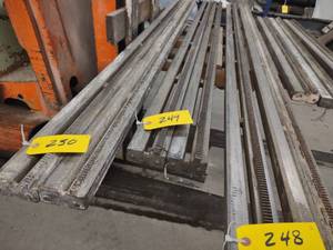 lot 249 image: (2) Cushion Cut Wall Saw Tracks, 89...
