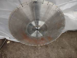 lot 199 image: Diamond Blade, 24x.187, Fits Concr...