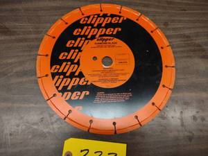 lot 222 image: Clipper Diamond Blade, 12x.250 New...