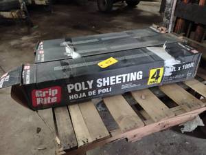 lot 413 image: (3) Rolls Grip Tite Poly Sheeting, ...