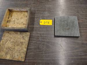 lot 572 image: Steel Surface Plate, with Wood Case...