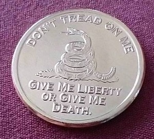 "Don't Tread on Me" 1 oz Copper Round