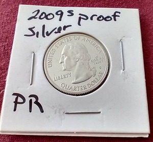 lot 10 image: 2009-S Silver Proof Quarter
