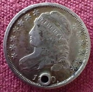 lot 11 image: 1830 Capped Bust Dime