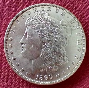 lot 21 image: 1890 Morgan Dollar